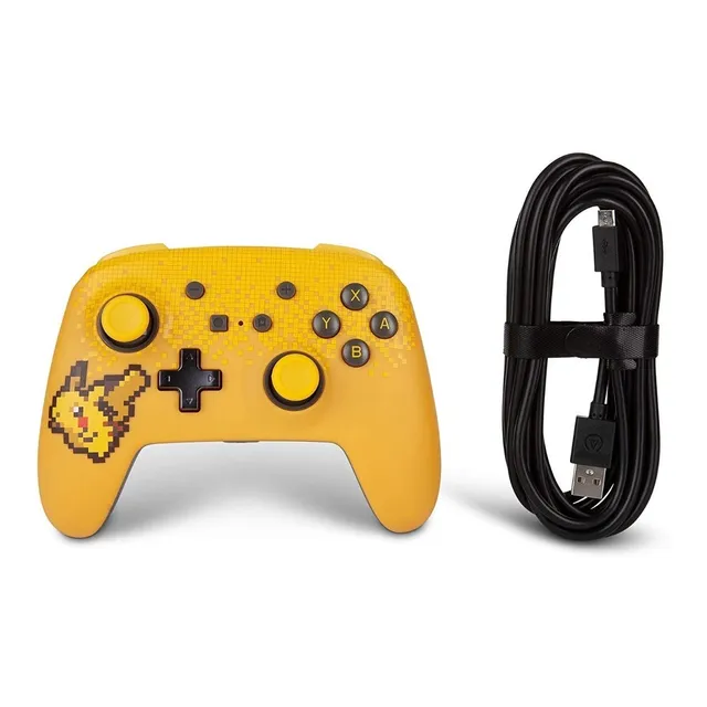 Joystick Switch Power Diseño Pikachu Color Pixel Pikachu