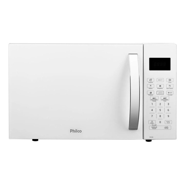 Micro-ondas Philco 20l Branco 1100w Pmo23b Limpa Fácil 220v Micro-ondas Philco 20l Branco 1100w Pmo23b Limpa Fácil 220v
