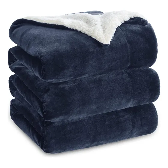 Frazada Manta Polar Con Corderito 2 Plazas 200x230cm