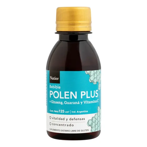 Natier Suplemento Polen Plus Bebible Vitamina C 125ml Local