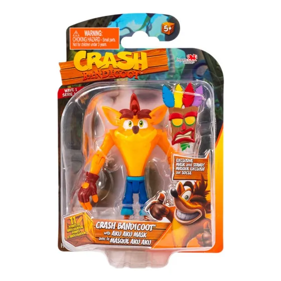 Crash Bandicoot - Crash Con Mascara Aku Aku - Figura