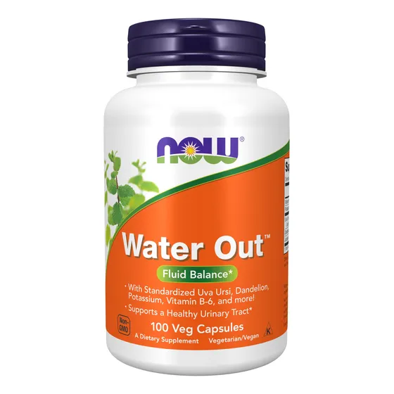 Supplement Now Water Out Con Uva Ursi, Diente De León, 100 C