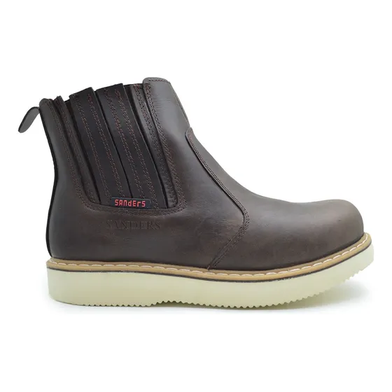 Bota Caballero Trabajo/zapato Ajuste Elastico Soldador 