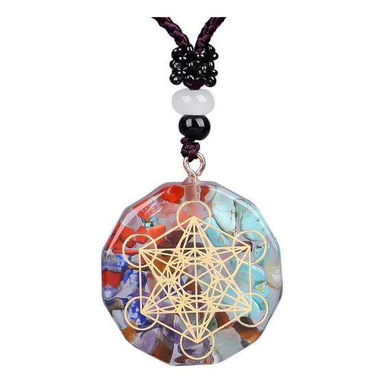 Collar Dije Metatron Orgonita Dije Cubo Geometría Sagrada Arcángel Metatrón Amuleto Energía Meditación Y Protección Espiritual Yoga Equilibrio Tender Lihome 1 Pieza