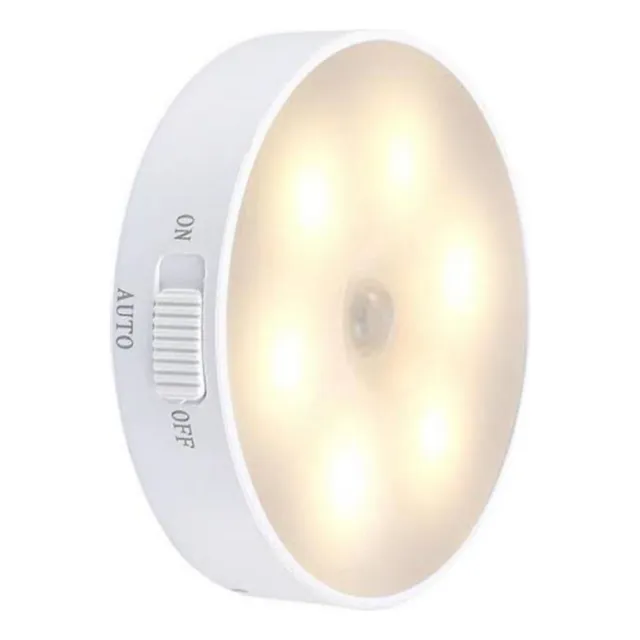 Foco Led Con Sensor Movimiento 2 En 1 Recargable Usb 