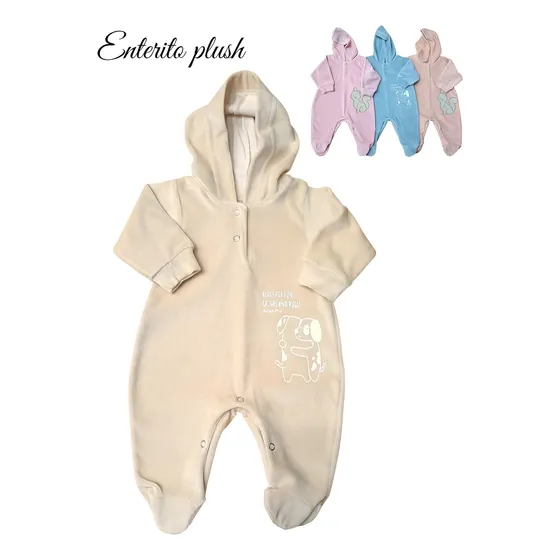 Enteritos De Plush Bebe C/capucha Dreams Art:755 Casa Tutim.