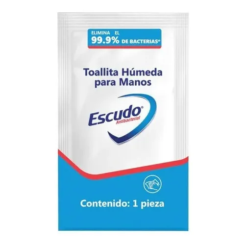 200 Toallitas Húmedas Desinfectantes Individuales Escudo