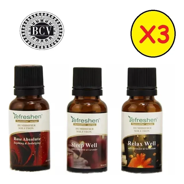 3 Aceite Esencial 20 Ml Aromatizador Humidificador Sachetero