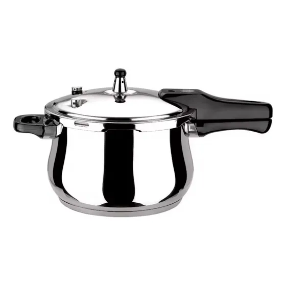 Olla Express A Presión Acero Quirúrgico Swisshome 4 Litros Color Negro