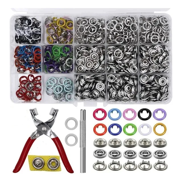 Broches Metálicos Doble Aro Bebés 200 Sets Huecos