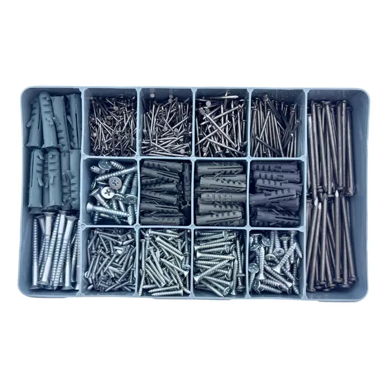 Kit Premium 1590 Pregos Parafusos Philips Buchas