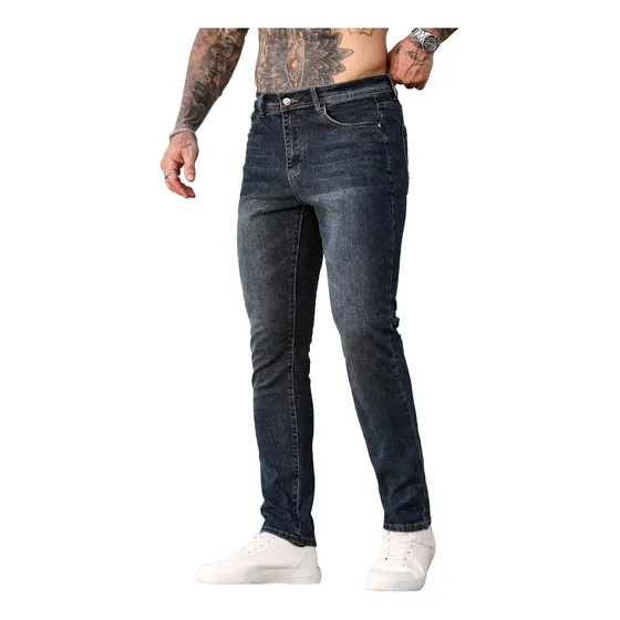 Pantalón Elástico De Mezclilla Hombre Clásico Desert Camel