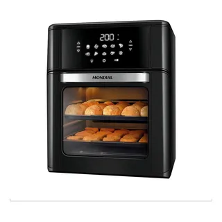 Fritadeira Air Fryer Oven Mondial Afon-12l-fb 2 Em 1 12l 2000w Cor Preta Fritadeira Air Fryer Oven Mondial Afon-12l-fb 2 Em 1 12l 2000w Cor Preta