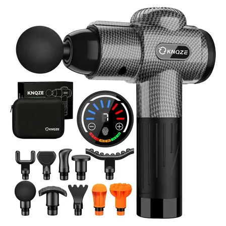 Pistola de Massagem Miofascial Elétrica Portátil Deep Therapy KNQZE Massageador Muscular Corporal Profissional
