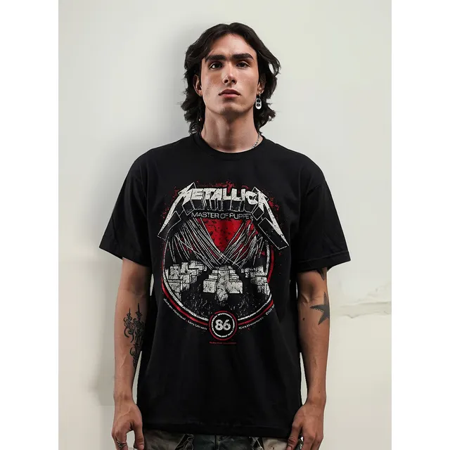 Camiseta Metallica Master Of Puppets Rock Activity