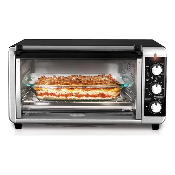 Horno Tostador Electrico Convección Black & Decker To3250xsb Color Plateado/Negro