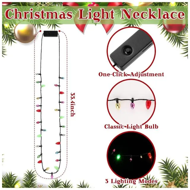 Collares De Luces Led, Navidad.