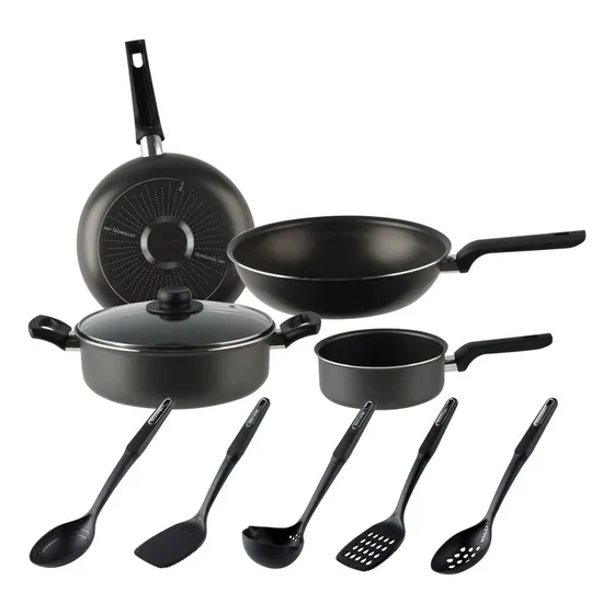 Batería De Cocina Vasconia Esencial 10 Piezas De Aluminio
