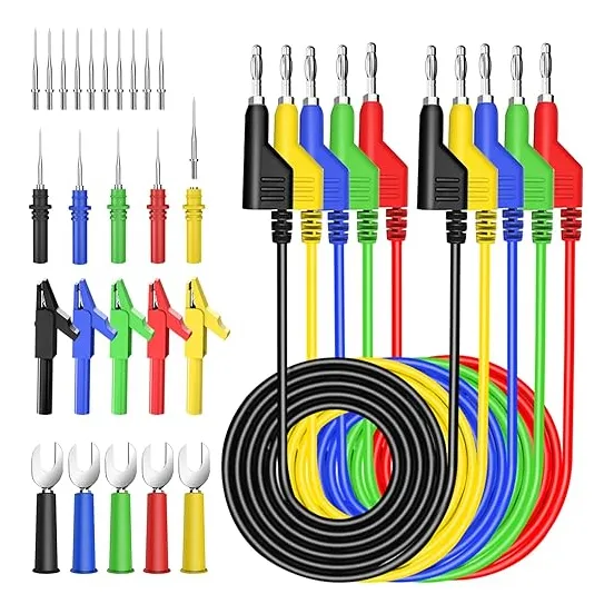 Kit De Puntas De Prueba Multimetro Punta Aguja Y  Caimanes