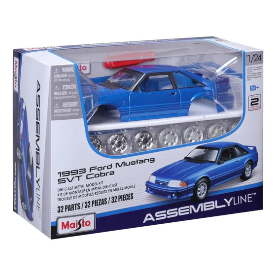 Ford Mustang Svt Cobra 1993 Para Armar 1/24 Maisto Azul