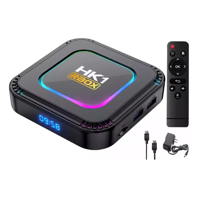 Caja De Tv Replicator Multimedia Android 13 4g Y Caja De Tv Negro