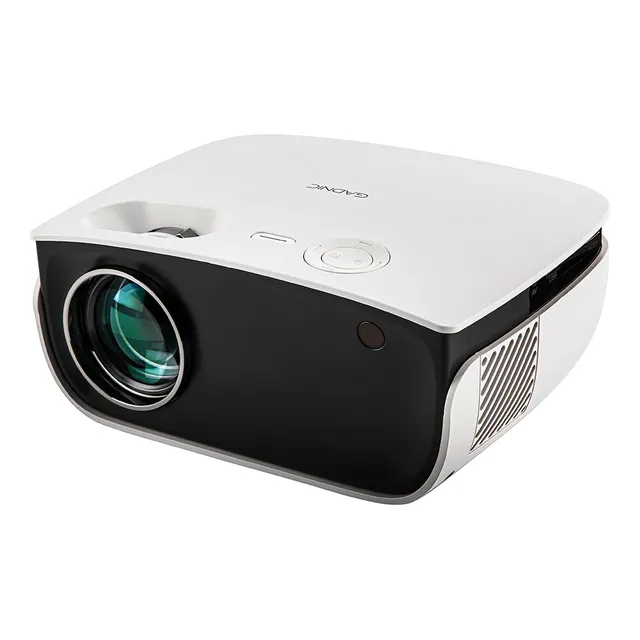 Mini Proyector Gadnic 2500 Lumens 1080p Hdmi Usb Notebook Color Blanco/Negro