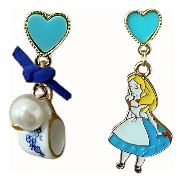 Aretes Pendientes Alicia En El País De Las Maravillas Taza