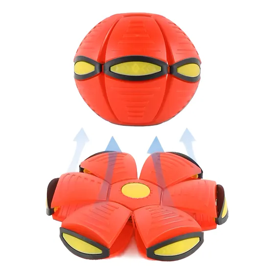 Pelota Magica Disco Frisbee Bola Luz Led Niños Y Mascotas