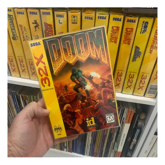 Doom Sega 32x Jogo 100% Original Completo Caixa Papelão