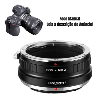 Anel Adaptador K&f Concept Lente Eos Ef P/ Câmera Nikon Z Anel Adaptador K&f Concept Lente Eos Ef P/ Câmera Nikon Z