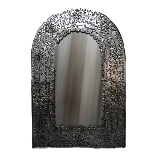 Espejo Arco Repujado Decorativo Retro 63x44 Cm Pared