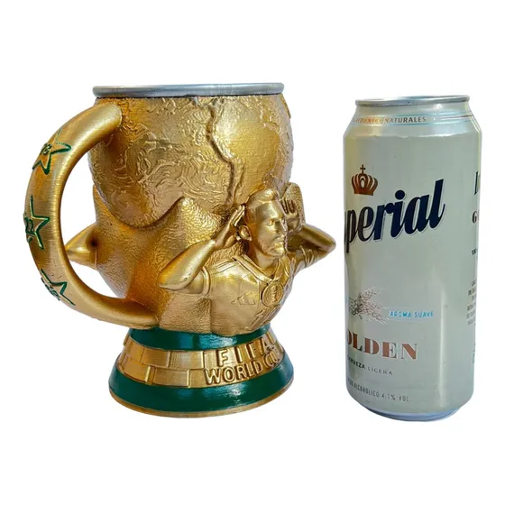 Vaso Cervecero Messi. Copa Del Mundo Cerveza Messi