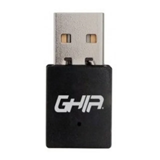 Tarjeta Red Usb 2.0 Ghia Gnw-u3 Inalámbrico 300mbps 2.4ghz