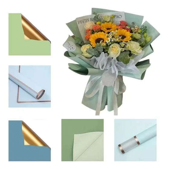 100pcs Hojas De Papel Coreano Para Tu Ramo Floral Surtido