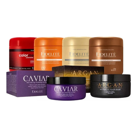 Fidelite Kit 6 Mascaras Surtidas Capilar De Argan Caviar Fidelite Kit 6 Mascaras Surtidas Capilar De Argan Caviar