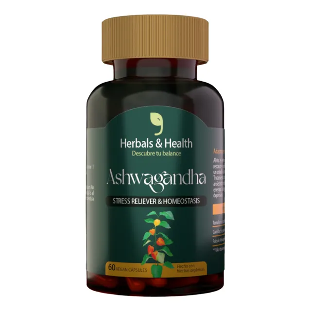Ashwagandha Insomnio Estrés 500 Mg - 60 Capsulas  1 Ud Sin Sabor