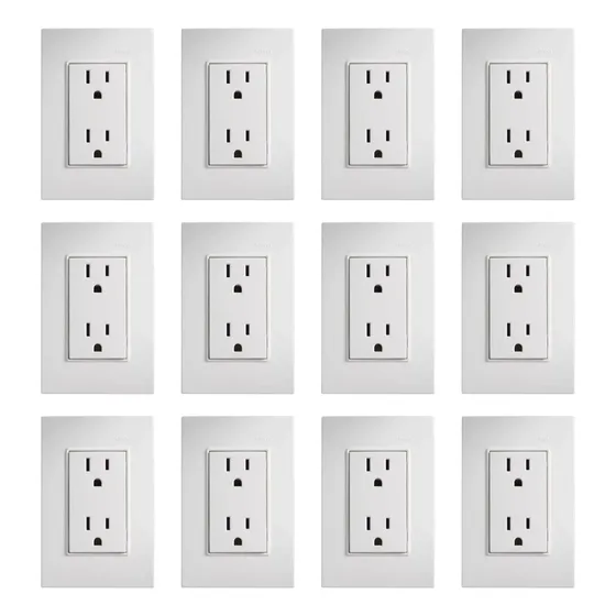 Contacto Duplex Con Placa Armada Simon S23 (12 Piezas)