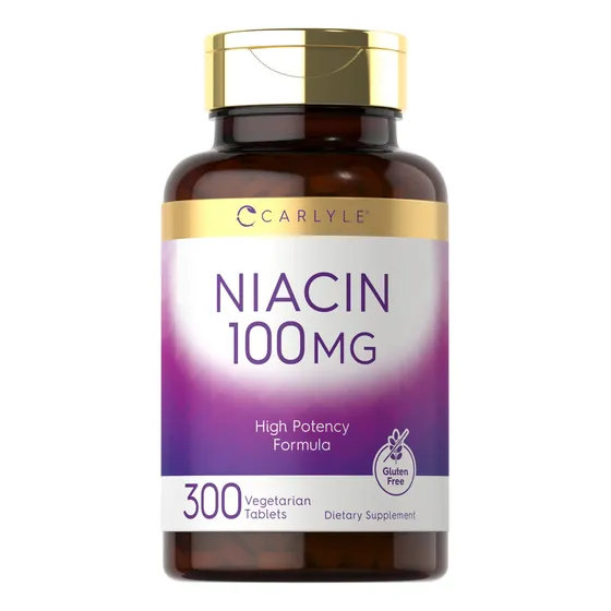 Suplemento Carlyle Niacina 100 Mg 300 Tabletas Vegetariano