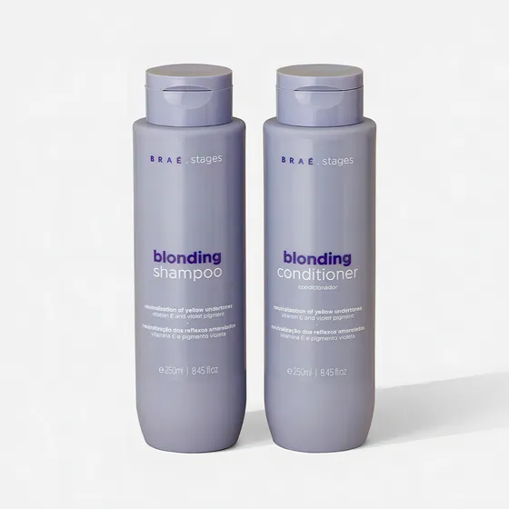 Kit Cabelo Loiro Braé Stages Shampoo+condicionador Blonding