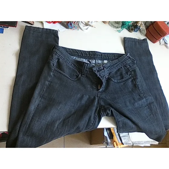 Blue Jean Negro Usado Para Dama Talla 12