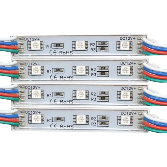 20pz Módulos De 3 Led 5050 Rgb Multicolor Exterior 12v