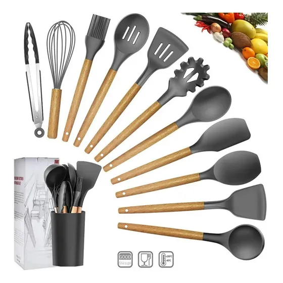 Set De Utensilios De Cocina 12 Piezas Silicón