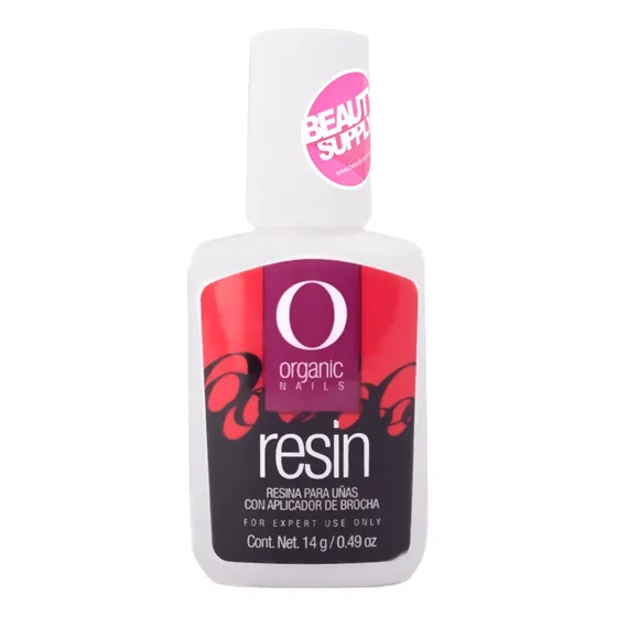Pegamento De Tips Resina Organic Nails 14ml, Con Pincel