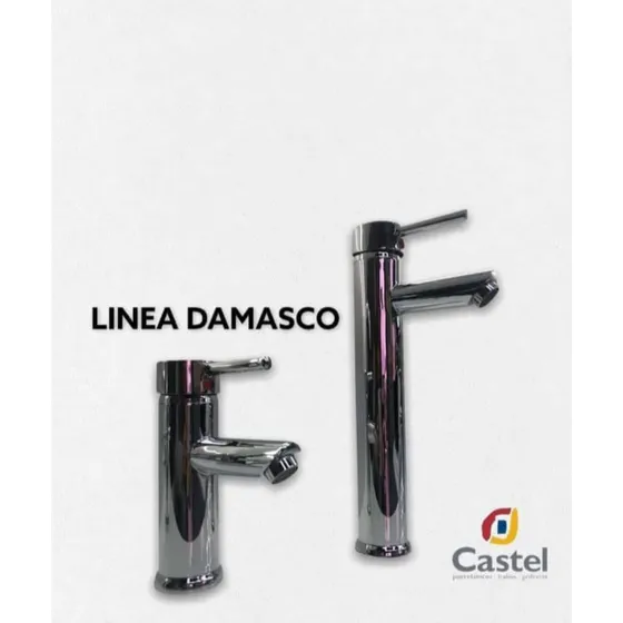 Llave Lavamanos Monomando Damasco Acero Baja Y Alta
