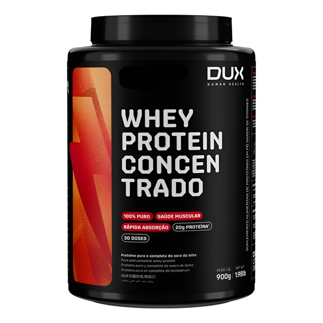 Whey Protein Concentrado Pote 900g - Dux Human Health Whey Protein Concentrado Pote 900g - Dux Human Health