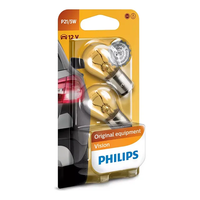 Lamparas Philips P21/5w Bay15d Pata Despareja Blister X2