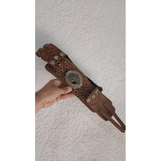Rastra De Cuero Iniciales Platería Criolla Ip