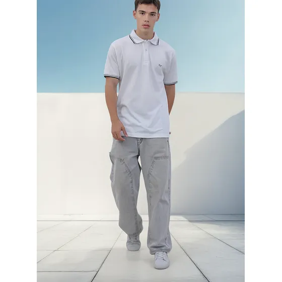 Chomba Howard Manga Corta Modelo 101 Algodón Celeste Hombre