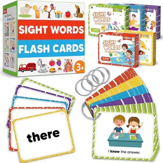 Gojmzo Tarjetas Didácticas D Ingles Para Niños De 4 A 8 Años