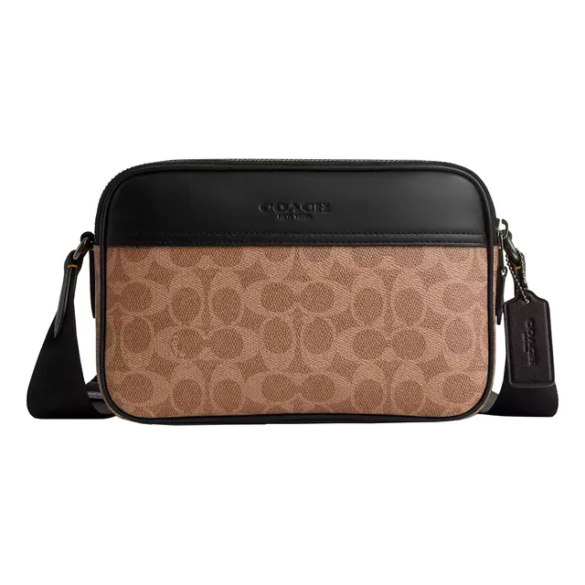 Bolsa Coach Graham Crossbody Monogram Marron Claro